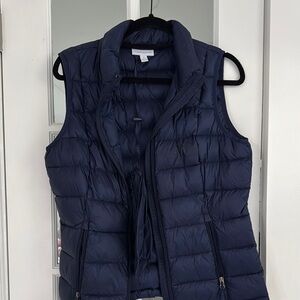 Women's Navy Puffer Vest